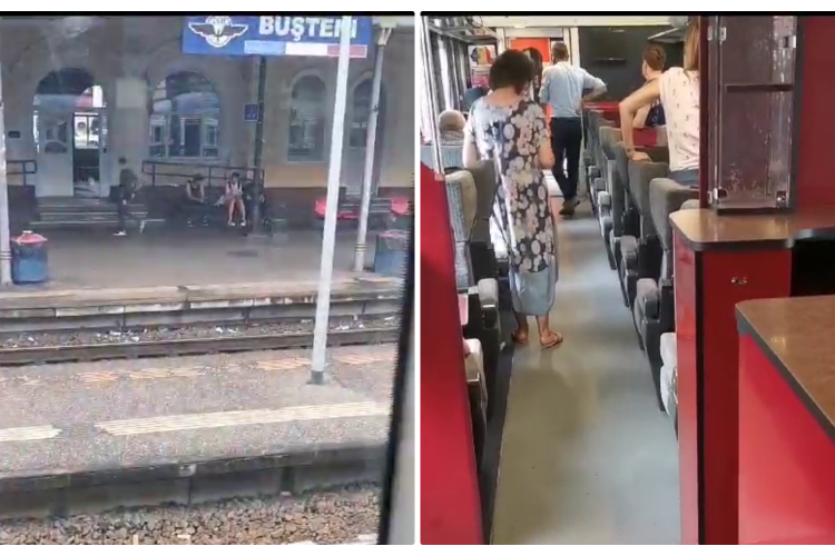 Bătaie de joc marca CFR Călători! Trenul București - Cluj s-a stricat pe drum. Locomotivele ar trebui expuse la muzeu - VIDEO