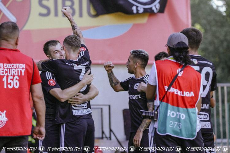 Fotbal: FC Hermannstadt a smuls egalul cu Universitatea Cluj (2-2), în  Superligă