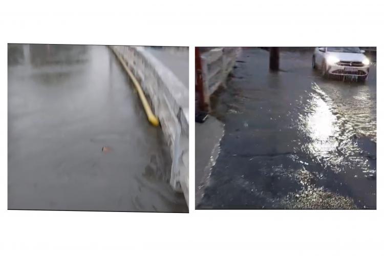 Canalul Morii s-a umflat! A salvat Clujul de la o inundație catastrofală, vineri seara - VIDEO