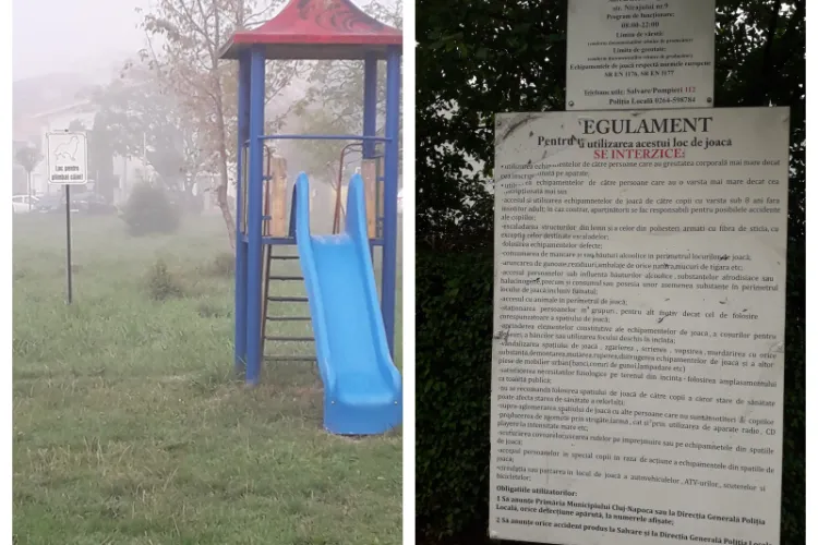 Un clujean a primit un avertisment de la Poliția Locală pentru că a traversat cu câinele un parc de joacă pentru copii: „Noaptea minții”