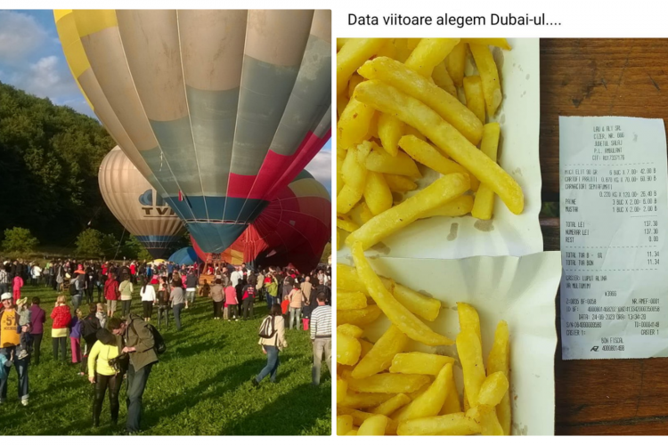”Data viitoare alegem Dubaiul...” La Parada Baloanelor din Ardeal, kilogramul de cartofi prăjiți e mai scump ca în Dubai - FOTO