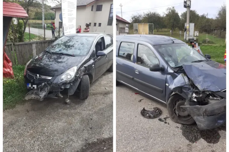 Tamponare cu 3 mașini în localitatea clujeană Cătina! Intervin pompierii 