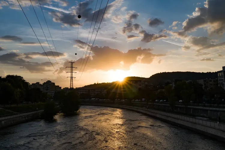 Apus de soare pe Someș! Probabil acesta este cel mai frumos loc al Clujului - FOTO