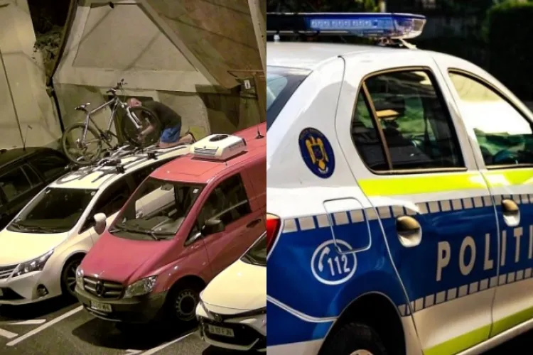 Hoțul tupeist care s-a urcat pe capota mașinii unui clujean ca să-i fure bicicleta, a fost prins de polițiști. Prejudiciul de 2000 de lei a fost recuperat 