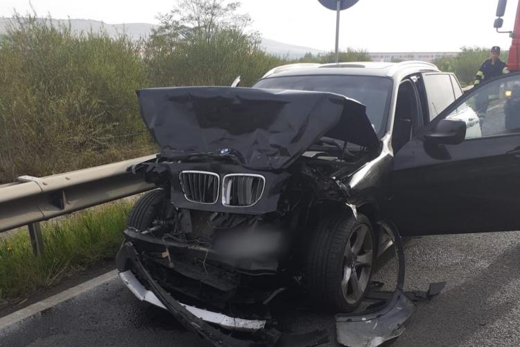 Accident în Gilău, la urcare pe Autostrada Transilvania 