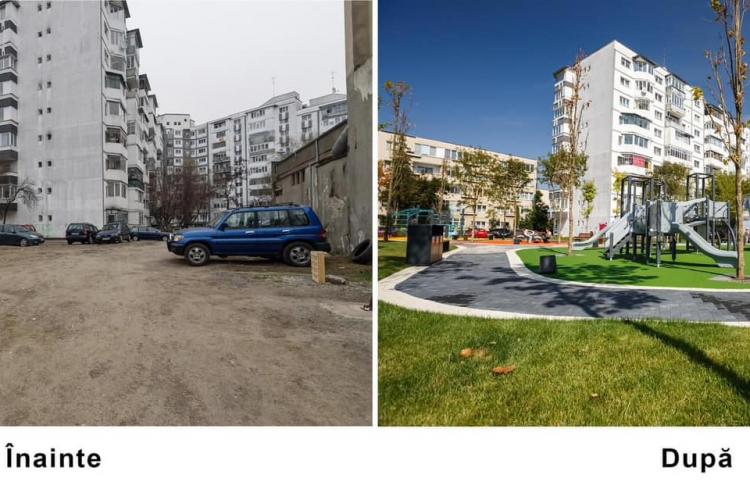Primăria Cluj-Napoca nu ”betonează” chiar tot! În Mănăștur, a apărut un loc de joacă în locul betoanelor - FOTO