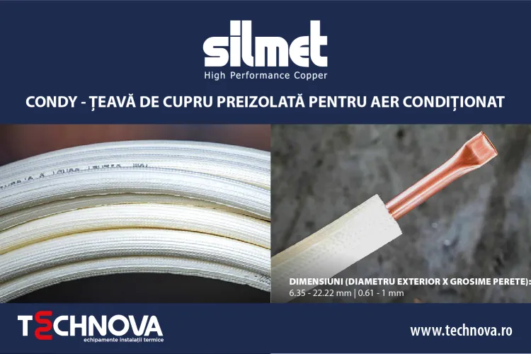 Țeava de cupru Silmet Condy - Alegere profesionistă pentru instalațiile de aer condiționat
