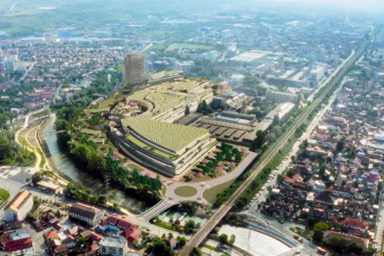 Mall -ul de la Carbochim, din Piața 1 Mai, va avea o zonă verde cât jumătate din Parcul Central - FOTO