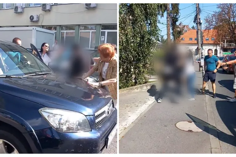 Bătaie în trafic la Cluj-Napoca, între un scuterist recalcitrant și un șofer: Bikerul și-a pierdut cumpătul - VIDEO