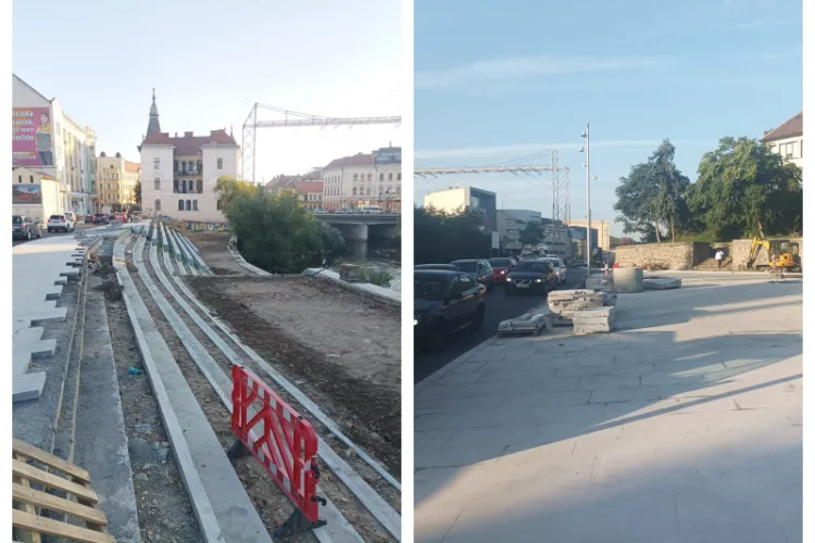 Amenajările la Someș de pe strada General Dragalina, diferite de proiectul propus inițial: În propuneri se ajungea la apă, în realitate zidul s-a menținut