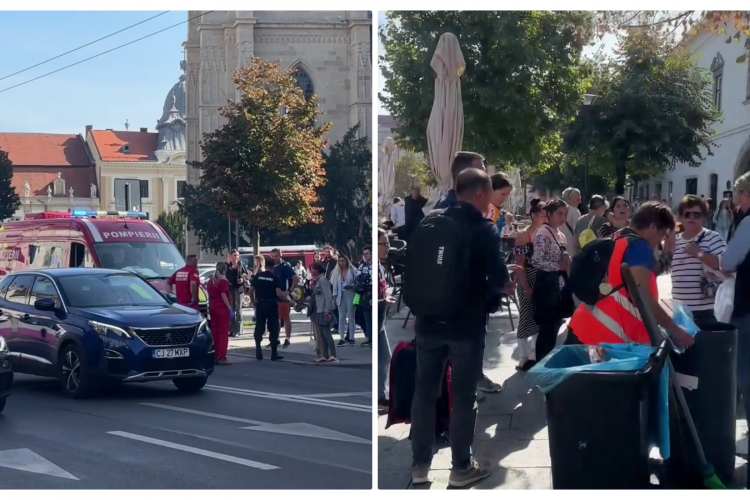Cluj - Femeie lovită de o ambulanță SMURD în misiune: ”E normal să o lași pe bancă?” / ”Ar trebui amendată!” - VIDEO