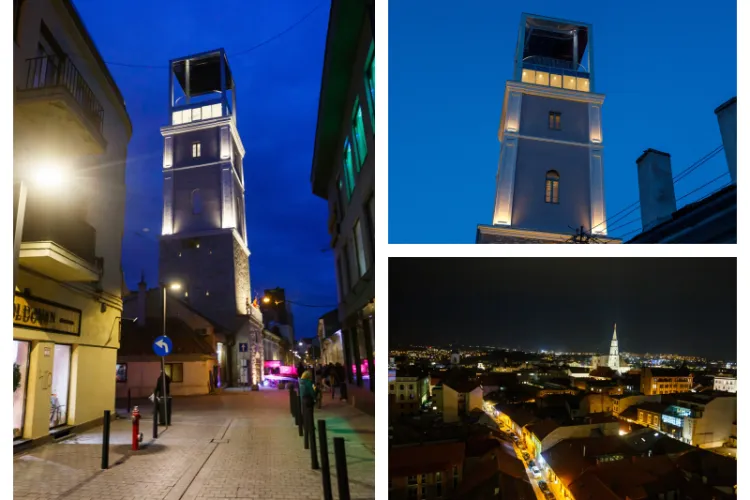 Turnul Pompierilor va putea fi vizitat noaptea, începând din 5 octombrie