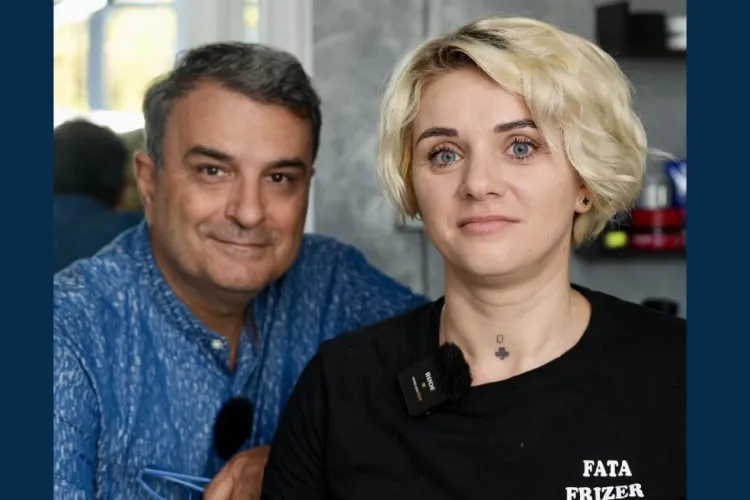 Lucian Mîndruță, tuns la jumătate de preț într-un oraș ardelean. Jurnalistul a fost impresionat de povestea Sandei - FOTO