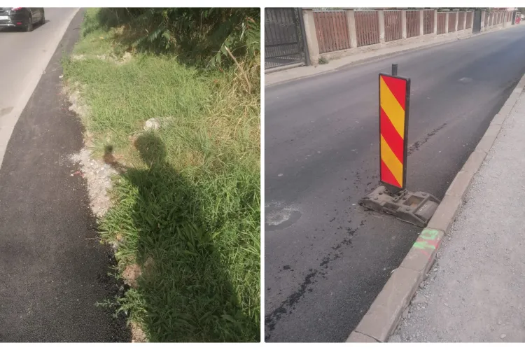 Lucrări de mântuială pe două străzi din Florești. Primarul cere să fie remediate - FOTO