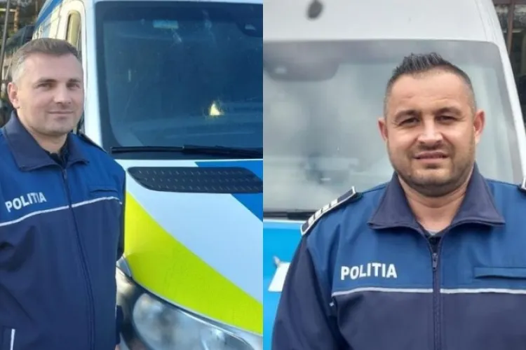 Doi polițiști clujeni au escortat la spital o femeie blocată în trafic. Aceasta era însărcinată și intrase în travaliu