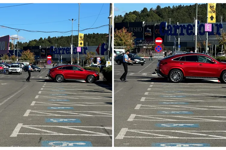 În sfârșit, Locala a trecut la acțiune! Îi amendează pe cocalarii care parchează așa la VIVO Cluj - FOTO