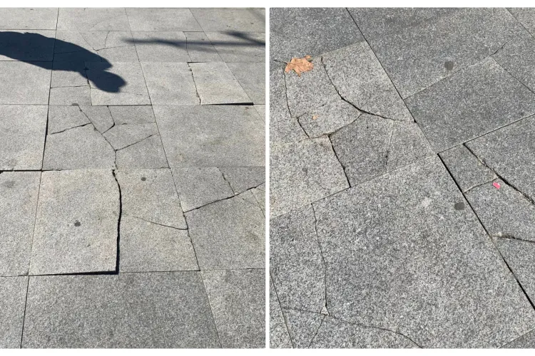 Așa arată dalele lui Boc de la Gara Cluj, după 7 ani: ”Cred ca si plombele lui țin mai mult” - FOTO