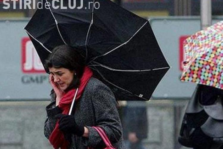 Avertizare meteo: COD GALBEN de vânt puternic în județul Cluj. Vremea se răcește semnificativ - FOTO