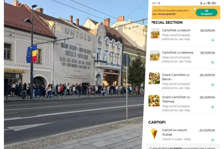 Coada uriașă la un fast-food din centru l-a șocat pe un clujean: „Clujul fast food pe trend, iar Primăria are spații prin centru lăsate de izbeliște”