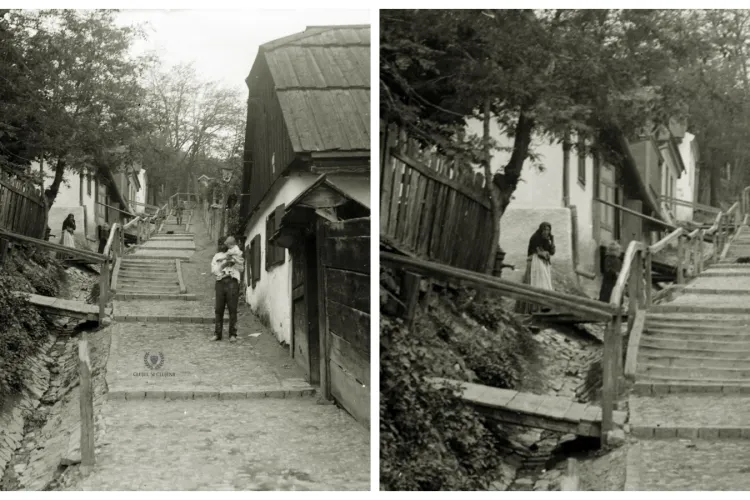 Imagine cu strada Scărilor din Cluj! Unde a fost? Foarte puțini își pot da seama în ziua de azi - FOTO