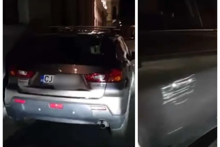 Un clujean a parcat într-un loc nepermis și a blocat o stradă întreagă: „Vino și mută cotețul! Nu putem circula”