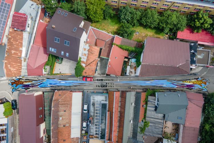 Pe strada Piezișă se va realiza o pictură stradală. Cum arată proiectul - FOTO