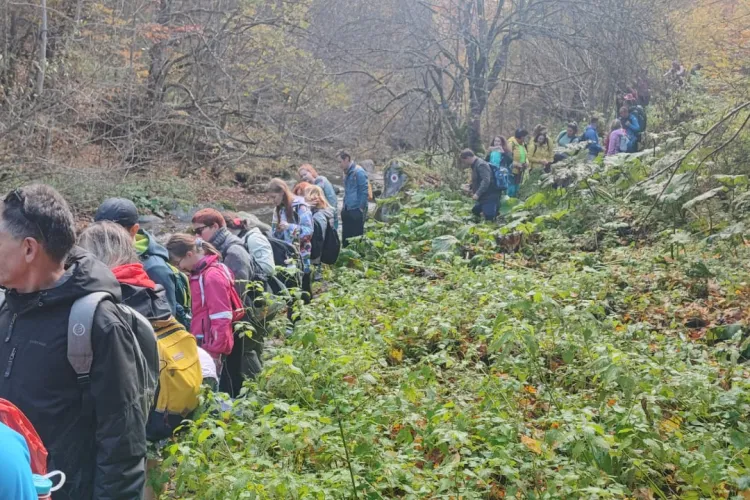Weekend plin pentru salvamontiștii clujeni! 150 de persoane au participat la tura de inaugurare a traseului Rusești - Dâlboacă - Colții Șoimului -  Rusești