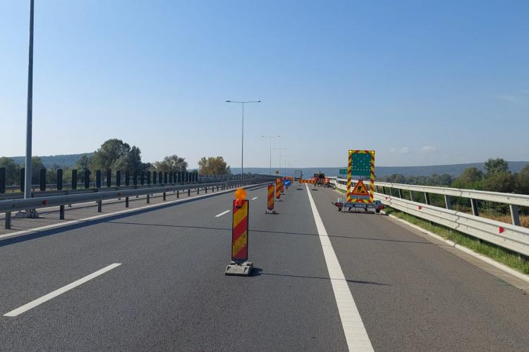 O lună de restricții de circulație pe autostrada Sebeș-Turda! Se fac reparații 