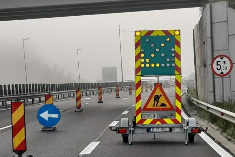 Restricții de circulație pe autostrada Sebeș-Turda! Se efectuează reparații 
