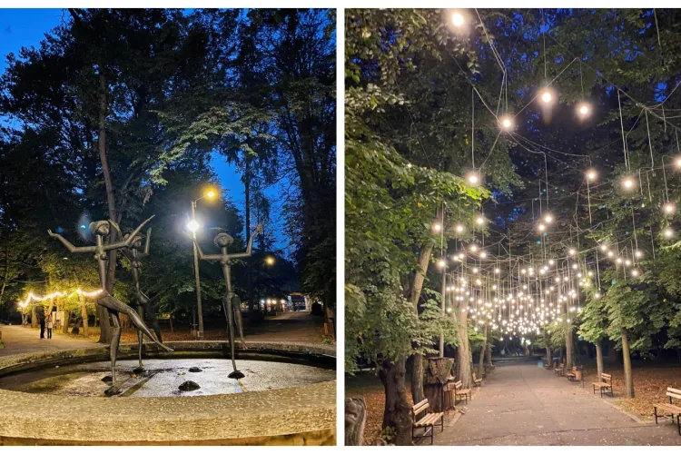 Toamnă superbă la Gherla! Parcul din localitate invită oamenii la o plimbare - FOTO