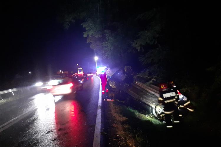 Accident la ieșire din Negreni, pe drumul Cluj - Oradea - FOTO