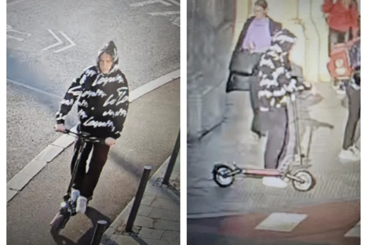 Un tânăr din Cluj a dat peste un pieton în timp ce circula cu trotineta și a fugit de la locul faptei. Poliția îl caută! - FOTO