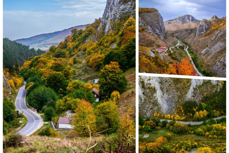 FOTO. E toamnă nebun de frumoasă în Apuseni! Cheile Aiudului, Vălișoarei, arată spectaculos în straie de toamnă