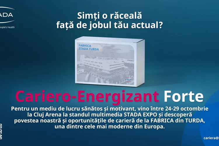 STADA EXPO - Vino la Cluj Arena să descoperi experiența multimedia STADA EXPO și oportunitățile de carieră într-o companie farmaceutică de top