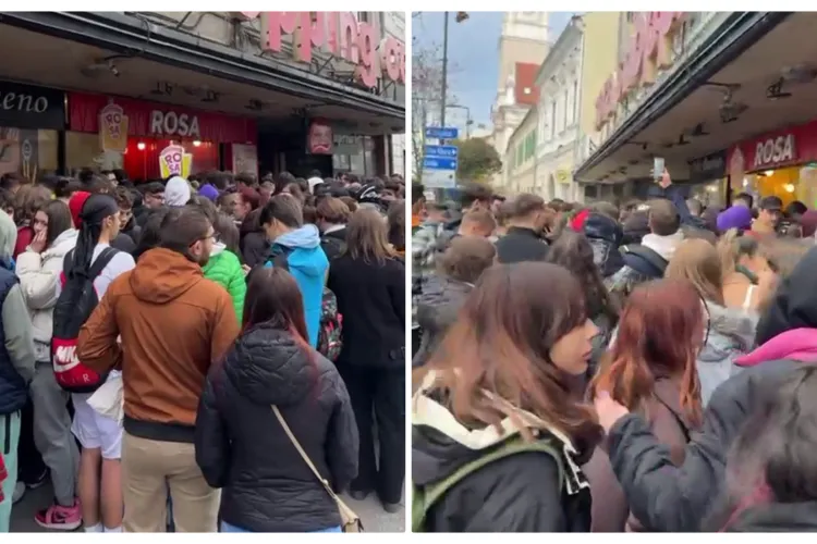 Bătaie pe shaorme la Cluj, de Black friday! Coada este de peste 100 de metri - VIDEO 