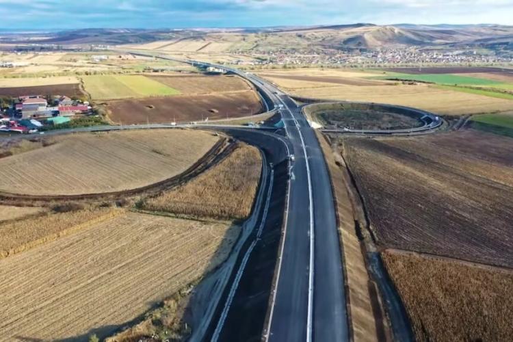 S-a deschis pasajul rutier de la Luna. Așa se va putea lucra din plin la autostrada spre Târgu Mureș - VIDEO