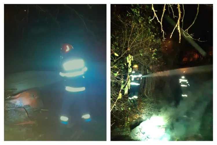 A ars o baracă pe B-dul 1 Decembrie 1918 din Cluj-Napoca! Cauzele incendiului sunt în curs de cercetare