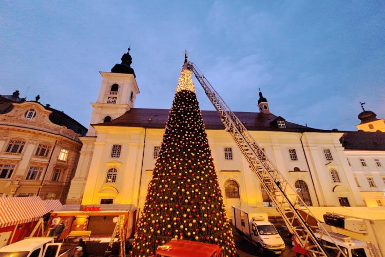 Când se deschide Târgul de Crăciun din Sibiu. Spațiul a fost extins în curtea Palatului Brukenthal, pentru prima dată în istorie
