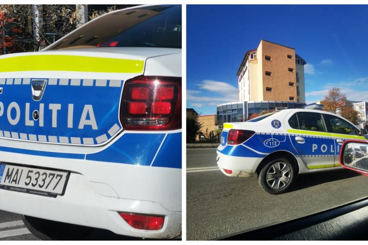 Oare cum a trecut de ITP -ul această mașină de poliție din Cluj și cum de nu e amendată Poliția Cluj? - FOTO