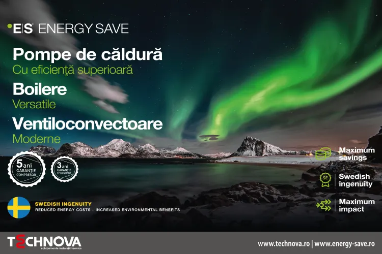 Descoperă avantajele pompei de căldură aer-apă Energy Save în economisirea energiei