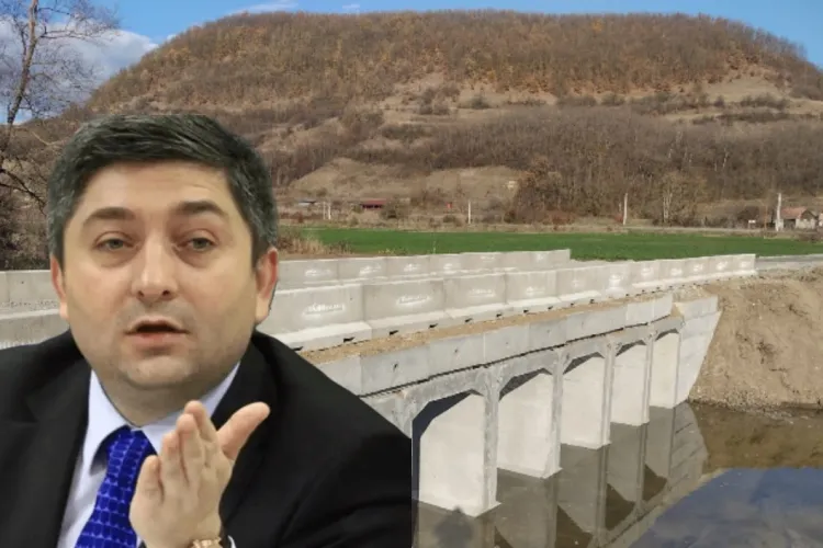 Tișe s-a pus pe reparat podurile din județul Cluj! Acum se lucrează la cel din Pâglișa, comuna Dăbâca - FOTO