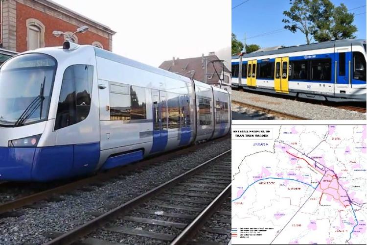 Oradea ne ia fața și introduce tram-trenuri, pentru Zona Metropolitană din Bihor - FOTO