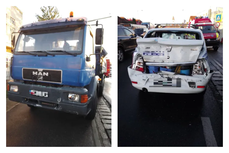 ACCIDENT pe strada Avram Iancu din Florești! Două femei au fost transportate la spital