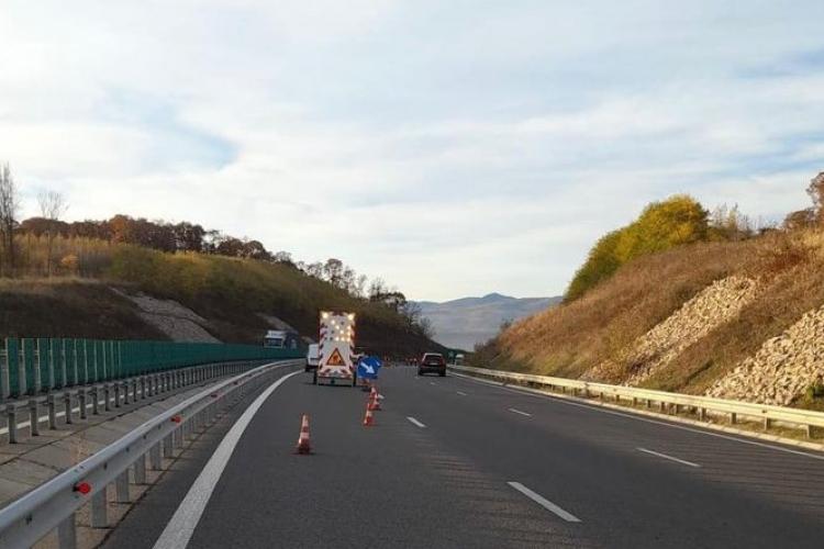 Restricții de viteză pe autostrada Transilvania, între Gilău și Nădășelu!