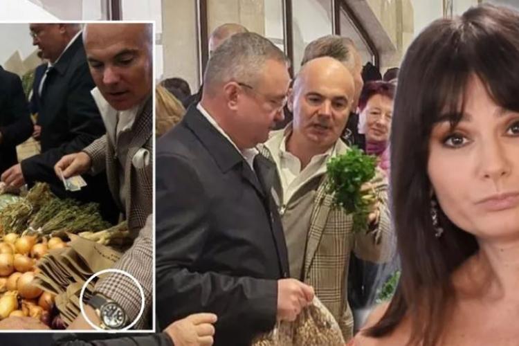 Cum l-a poreclit Dana Budeanu pe clujeanul Rareș Bogdan, după ce a purtat cu TUPEU un ceas de 30.000 de euro la piața agroalimentară