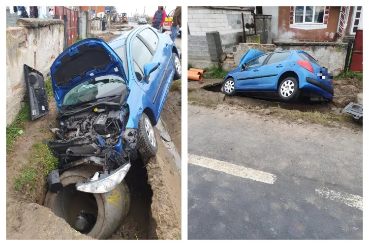 Accident în Mănășturel, Cluj! A scăpat mașina de sub control, șoferul de 19 ani era preocupat de alte activități