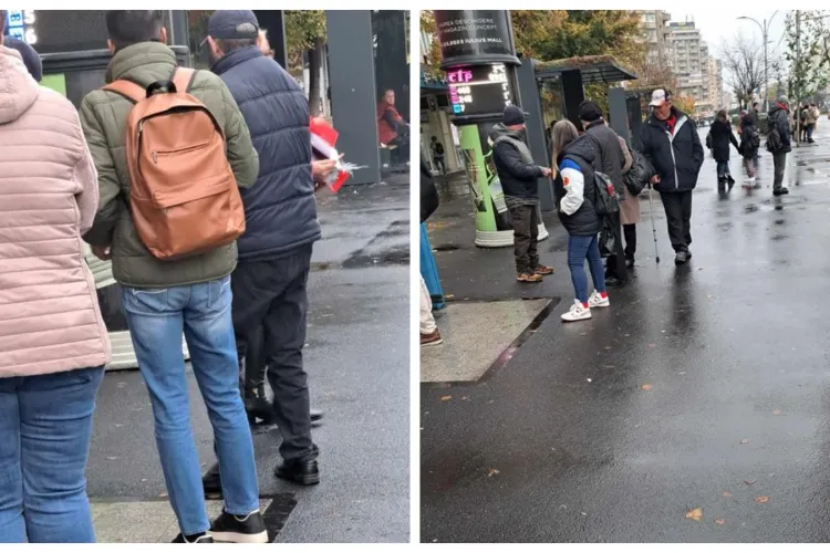 Coadă la bilete de autobuz vândute ”pe sub mână”, în Piața Mărăști - FOTO