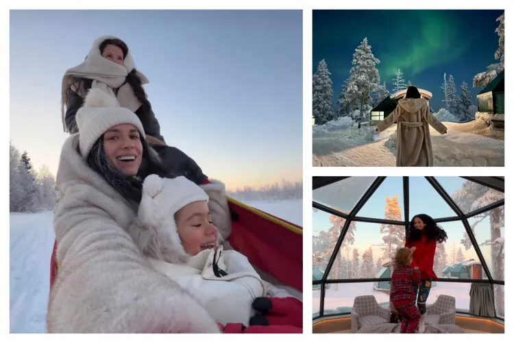 Clujeanca Ioana Grama, vacanță în țara lui Moș Crăciun. Influencerița și fiica ei au plecat în Laponia, asemenea sejururi nu sunt pentru buzunarul oricui