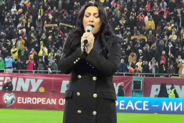 Andra a avut o recție dură, după ce a fost acuzată că a ”stâlcit” imnul României