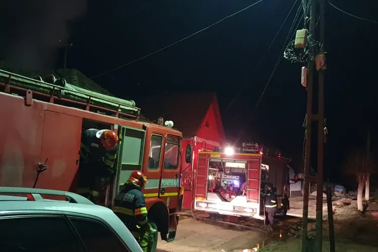 Explozie la o casă din Dej, la o instalație improvizată de încălzit